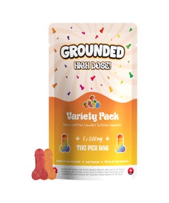Grounded High Dose THC Gummy Cocks - Variety